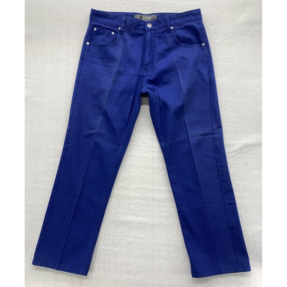 VTG PJ Mark Denim Jeans Men's 36X30 Blue Straight Leg Y2K Old School Thrashed
